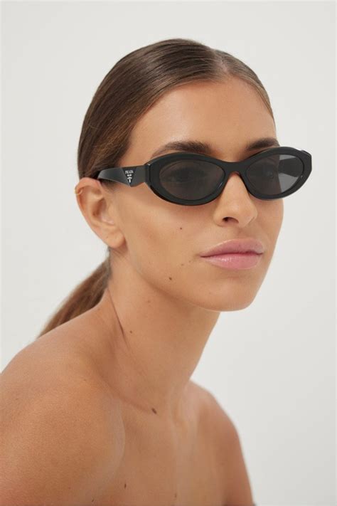 prada black oval sunglasses|shop prada sunglasses online.